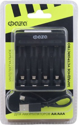 З/у Фаzа B-55USB (б/акк, 2*R3/R6,9В) (40)