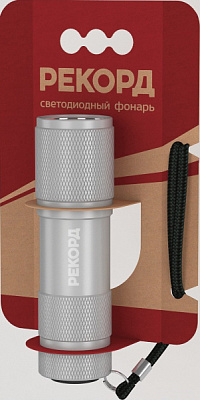 Фон ручной  Рекорд МS-300 1ВтCOB 3xLR3 алюминий (10)