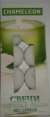 Свечи чайные в гильзе 1,5см d37,5 10гх10шт б/з (48)