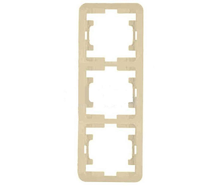 Рамка Makel Mimoza 3-ая крем верт. (15)