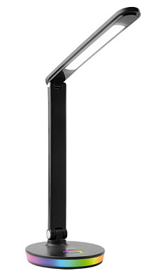 Св-к наст диод Ultraflash UF-822 С02 7Вт 3000-6500К 350Лм подсветка RGB черный (20)