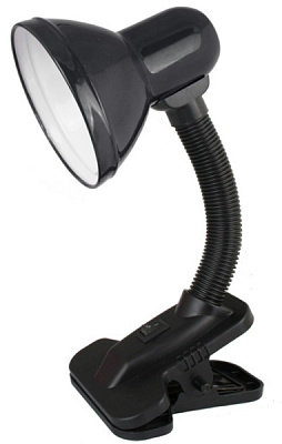 Св-к наст прищепка Е27 Ultraflash UF-320 C02 черный 60Вт (42)