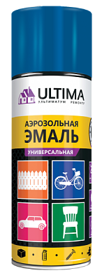 Эмаль аэрозольная синий RAL 5005 520мл Ultima (12)