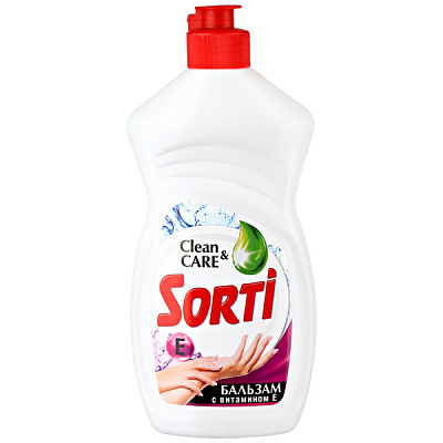 Ср-во для посуды Капля Sorti 450мл Бальзам витамин Е (20/1080) (ЧЗ)