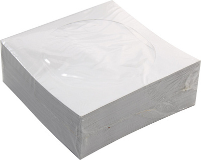 Конверт бумажный для CD/DVD с окном Mirex вырубной язычок (100/1000)