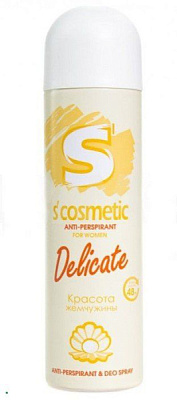 Дезодорант-антиперспирант женский 145мл S´cosmetic Delicate (24)