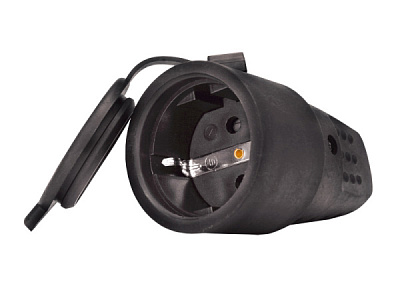 Розетка каучуковая переносная 2P+PE 16A IP44 Универсал (25)**