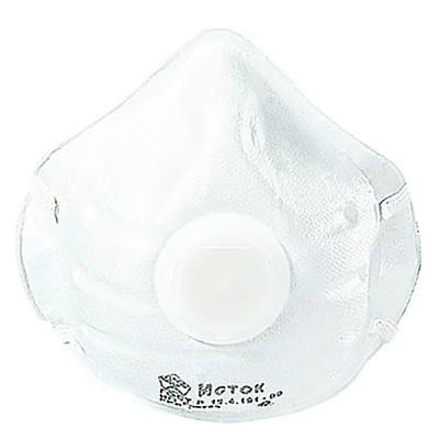 Полумаска фильтрующая Исток-1ФК FFP1 с клапаном выдоха (10/100) инд упак