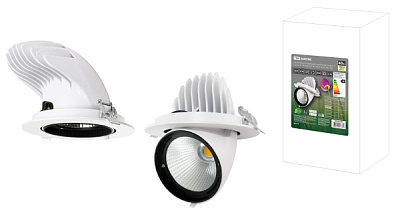 Светильник встраиваемый поворотный "Акцент-1" LED DSL-01-040-NW 40 Вт, 24°, 4000 К, 90 Ra, IP40, TDM