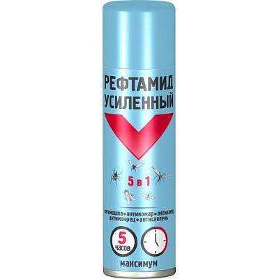 Рефтамид аэр Максимум 150мл клещ, комар, мошка Усиленный 5 часов (24/3072) 