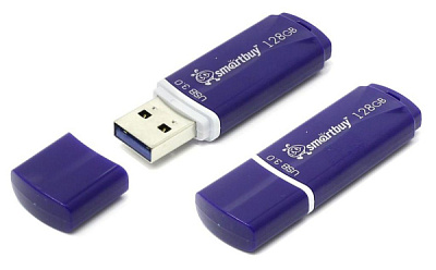 Флэш-диск SmartBuy_128GB USB 3.0 Crown синий