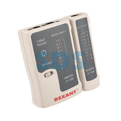 Тестер кабеля RJ-45+RJ-11 468 Rexant (100)
