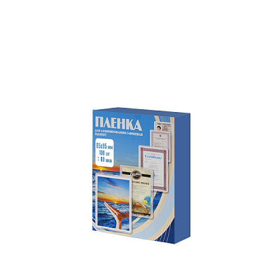 Пленка для ламинр. OFFICE KIT  65*95 мм,  80 мкм, 100 листов