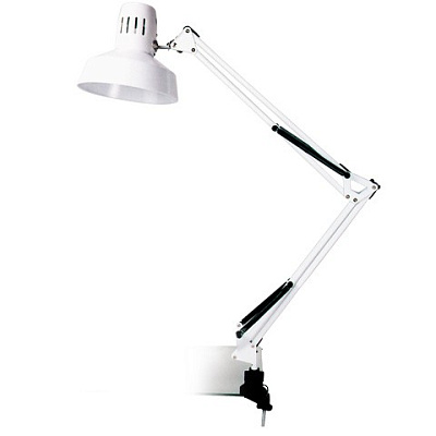 Св-к наст струбцина Е27 Camelion KD-312 C01 белый 60Вт (12)