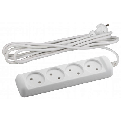 Удл 4гн  5м б/з ПВС 2200Вт 2x1мм² Эра (20)