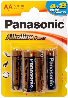 Panasonic  Alkaline Power LR 6 6/блистер (72)