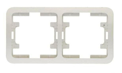 Рамка Makel Mimoza 2-ая белый (25)