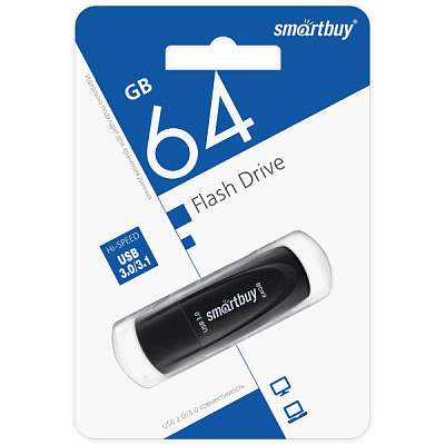 Флэш-диск SmartBuy 64GB USB 3.1 Scout черный