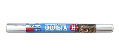Фольга пищевая 0,44х10м 14мкм Супер прочная Paterra (32)