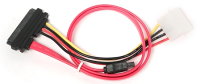 Кабель SATA molex+SATA/SATA, 15pin+7pin Gembird