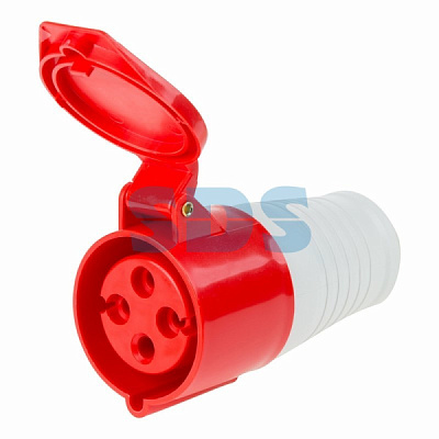 Розетка 224 3Р+РЕ 32А 380В IP44 Rexant (10)