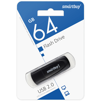 Флэш-диск SmartBuy 64GB Scout чёрный