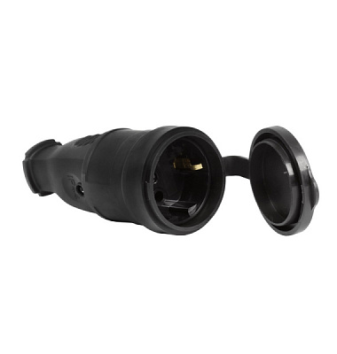 Розетка каучуковая переносная 2P+PE 16A IP44 Smartbuy (10/100)