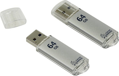 Флэш-диск SmartBuy 64GB USB 3.0 V-Cut серебро