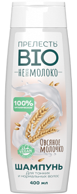 Шампунь Прелесть Био 400мл Овсяное молочко д/всех типов вол (6) акция