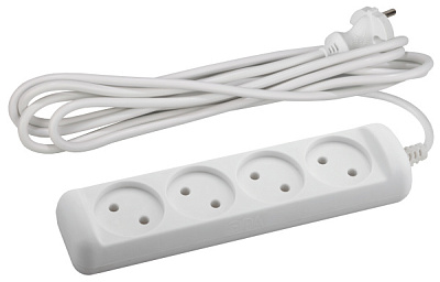 Удл 4гн  3м б/з ПВС 1300Вт 2x0.75мм² Эра ГОСТ (5/20)