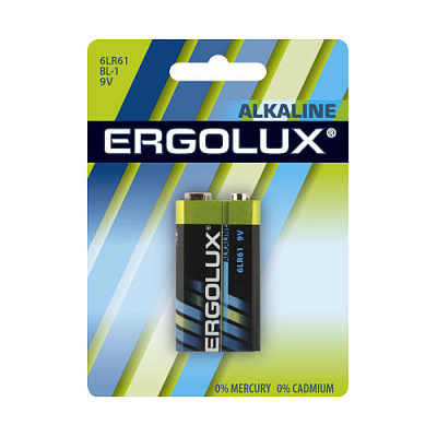 6LR61 Ergolux 1/блистер (12/60)