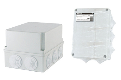 Коробка TDM 190х140х120мм IP44 10ввода штрихкод (12)