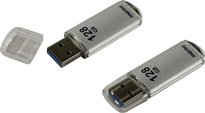 Флэш-диск SmartBuy_128GB USB 3.0 V-Cut серебро