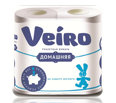 Veiro 2сл Домашняя  4шт белый (12/576)