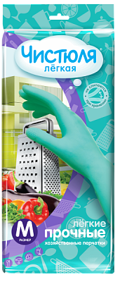 Перчатки резиновые ЧистюляЛегкая M (60)* 