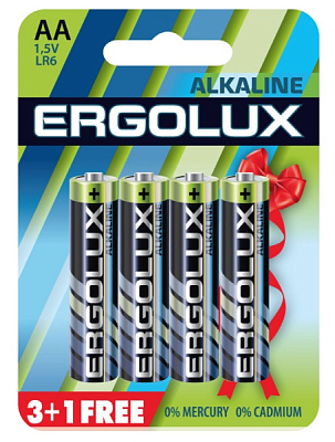 LR 6 Ergolux  3+1/блистер (40/720)