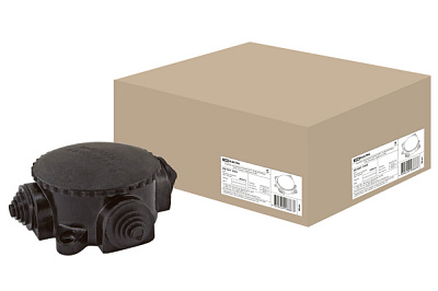 Коробка ОП 4-х рожк. карболит IP44 ø78 TDM (8)