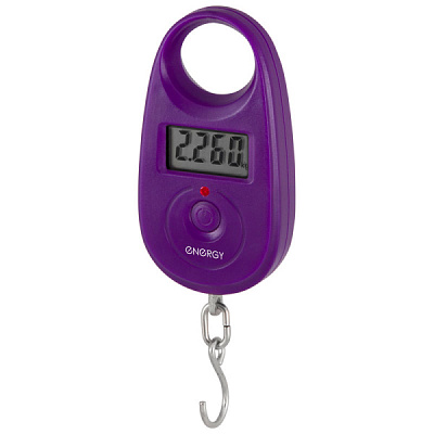 Весы подвесные электр Energy BEZ-150 25кг LCD-дисплей фиолетовый (1/24)