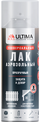 Лак матовый аэрозольный 520мл Ultima (12)