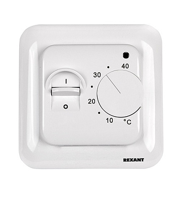 Терморегулятор Rexant R70XT белый механич датчик темп 16A/5Вт (64)