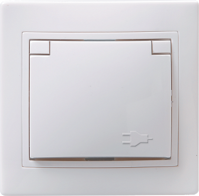 Роз. IEK Кварта 1-ая бел. с/з шторки с крыш. IP20 (8)